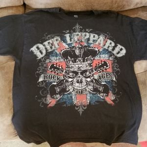 Def Leppard 2012 Rock Of Ages Tour T shirt Size M